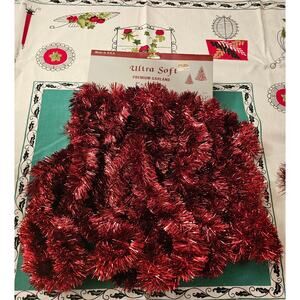 NOS Rauch Ultra Soft Premium Garland 2" x 21' 7 Yards Vintage Tinsel Christmas